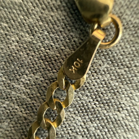 NWT Dina Curb Chain Bracelet - 10K Italian Solid Gold - Picture 6 of 6